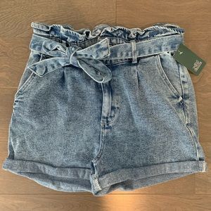 Wild Fable High-Rise Belted Paperbag Shorts